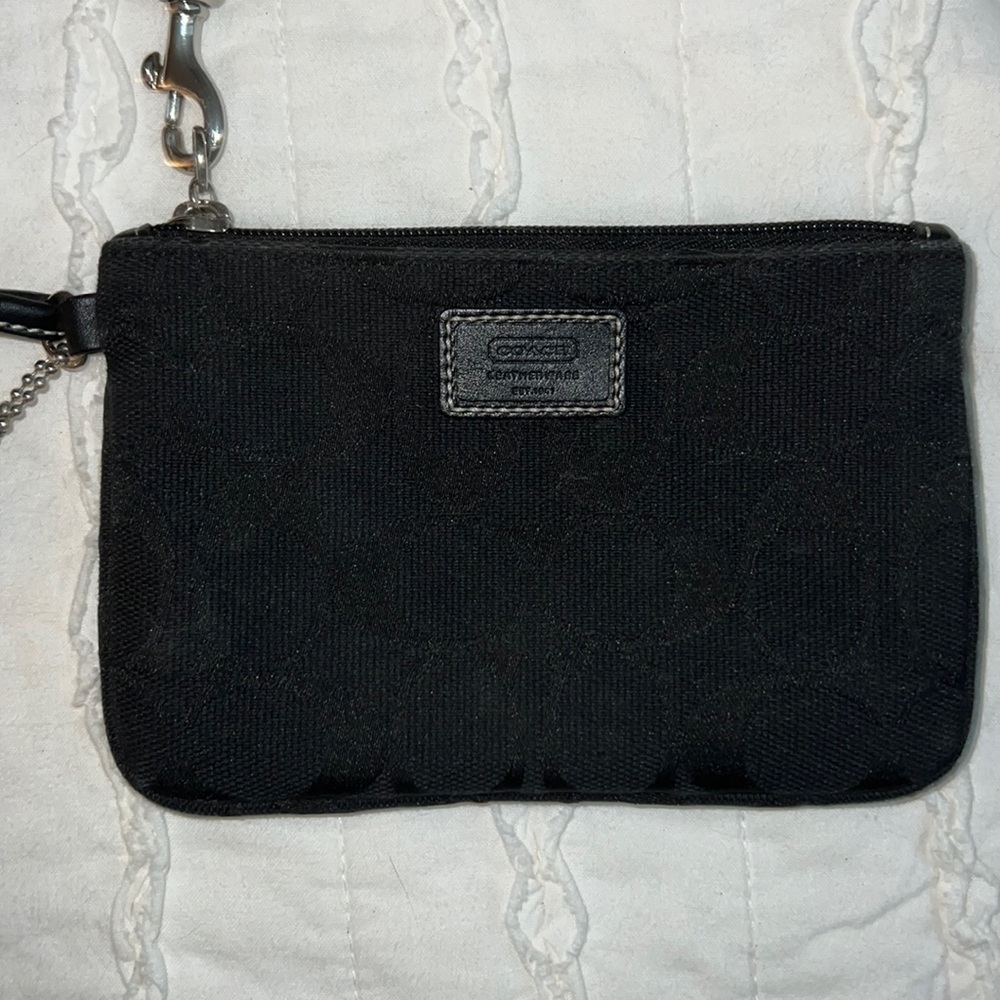 Black Coach wristlet
